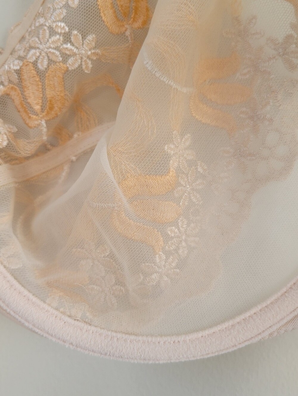 Wacoal Embroidered Lace Sheer Unlined Underwire Bra 36DDD Intimates Romantic - Picture 9 of 12